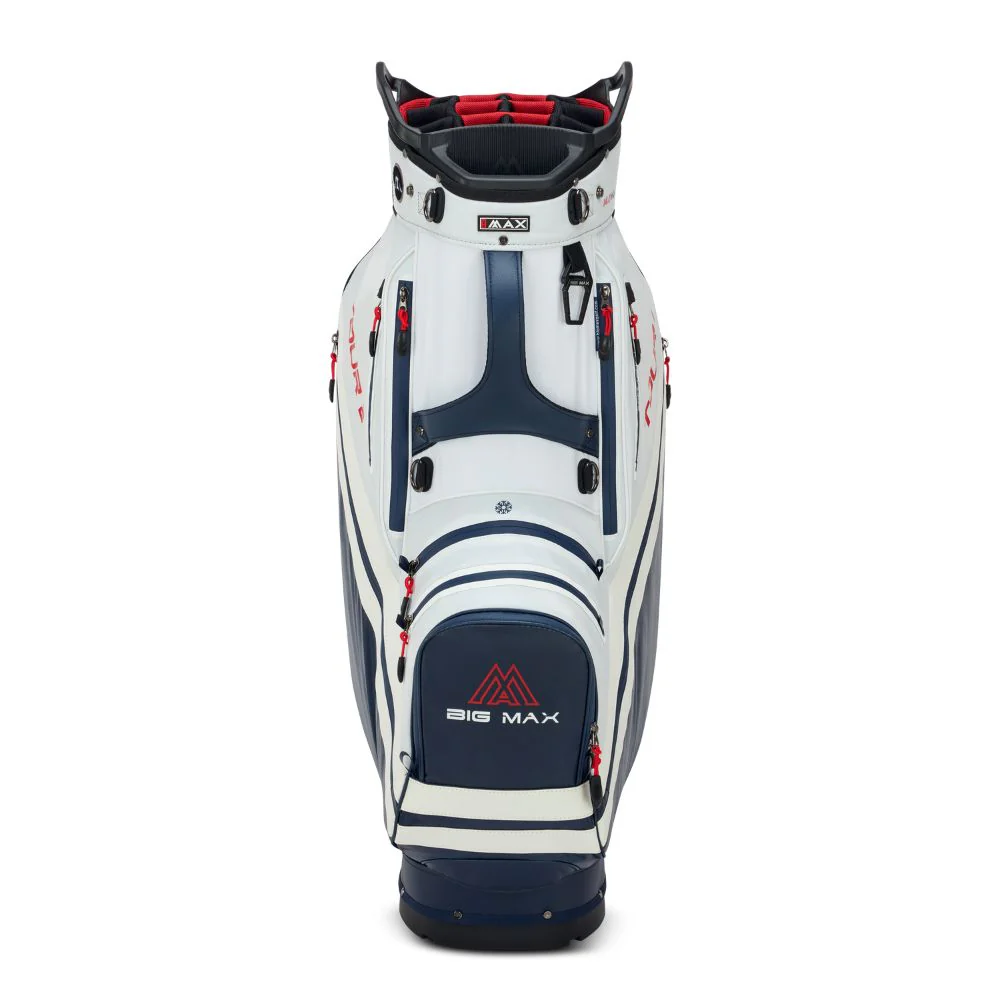 Big Max Dri Lite Tour 2 Golf Cart Bag 2026 - Red / White / Navy - Image 2