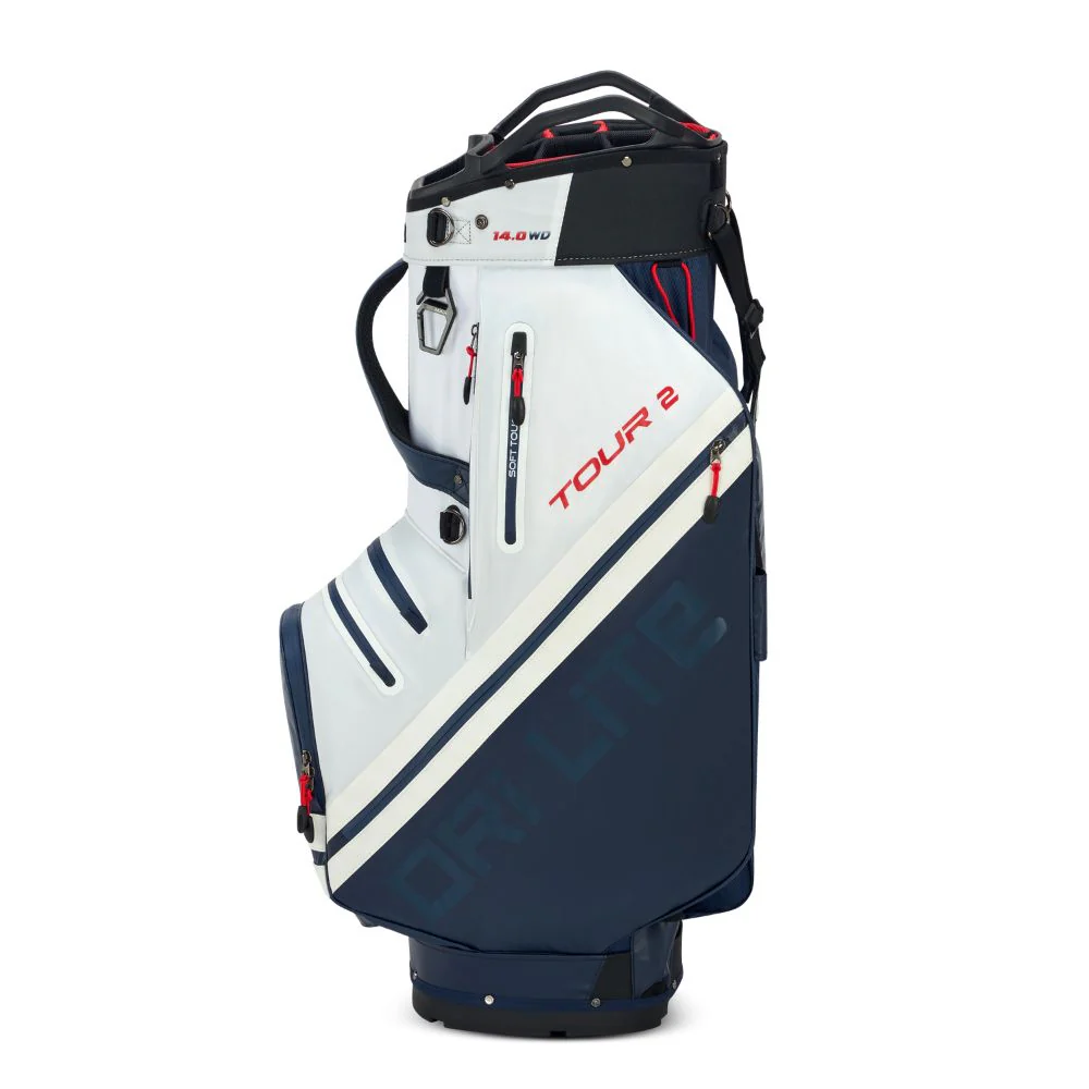 Big Max Dri Lite Tour 2 Golf Cart Bag 2026 - Red / White / Navy - Image 5