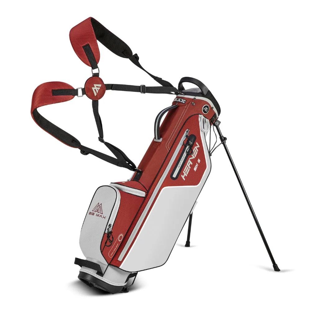 Big Max Heaven Six G Golf Stand Bag - Merlot / Off White