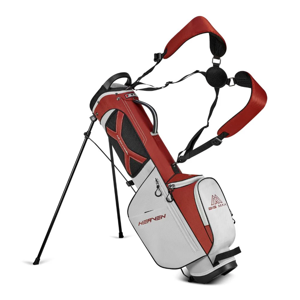 Big Max Heaven Six G Golf Stand Bag - Merlot / Off White - Image 2