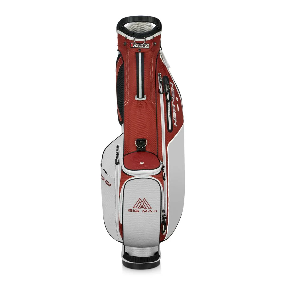 Big Max Heaven Six G Golf Stand Bag - Merlot / Off White - Image 5