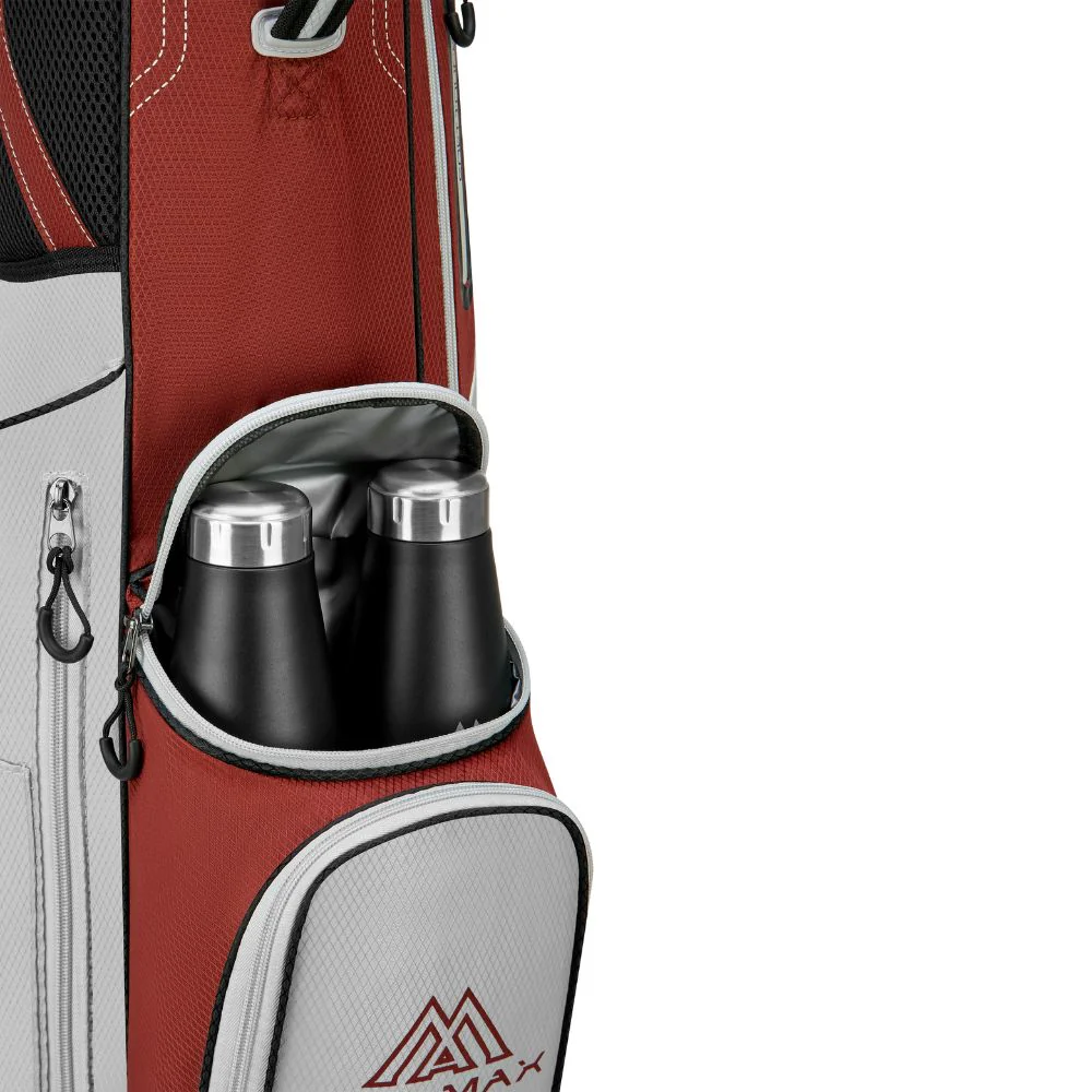 Big Max Heaven Six G Golf Stand Bag - Merlot / Off White - Image 8