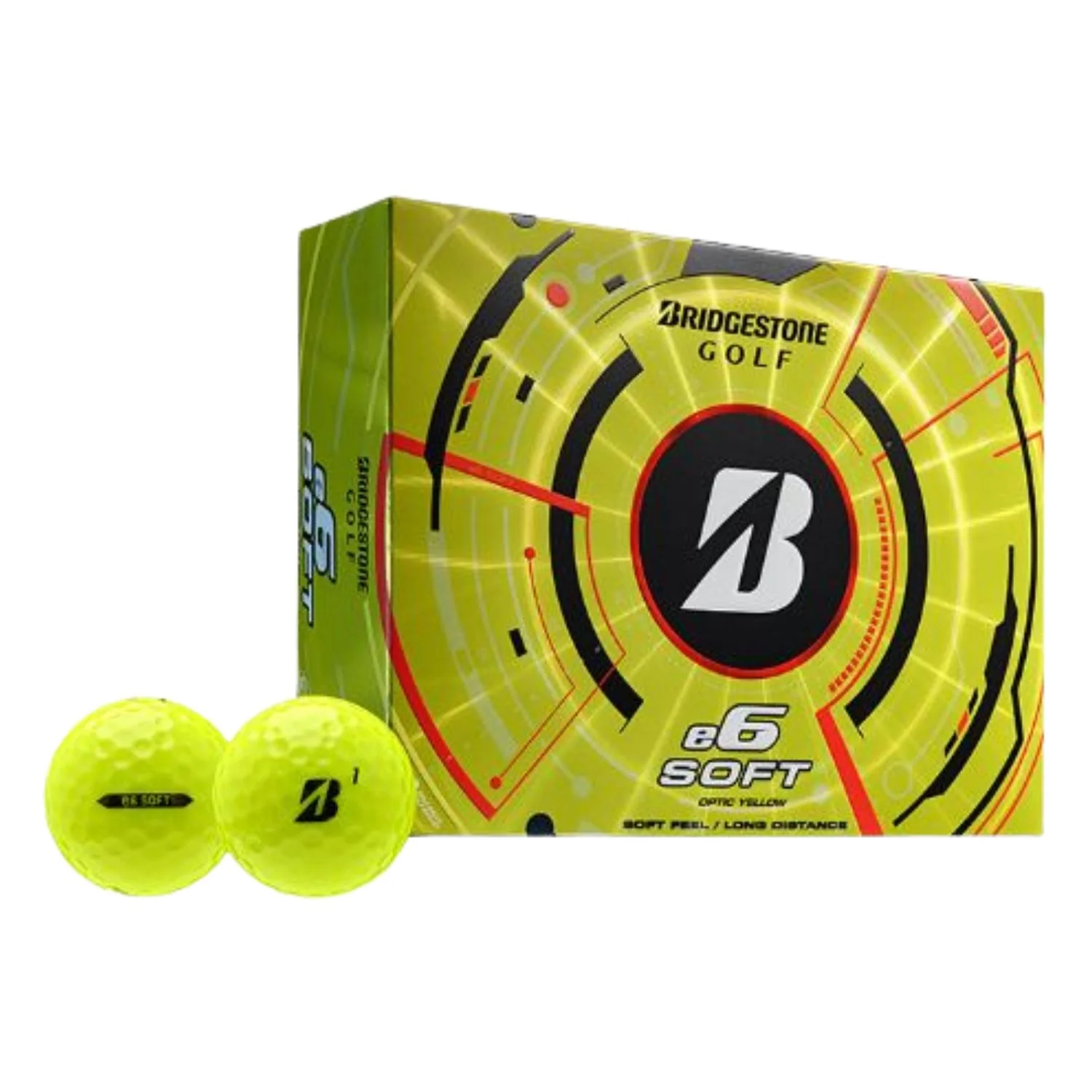 Bridgestone e6 Soft Golf Balls - Yellow