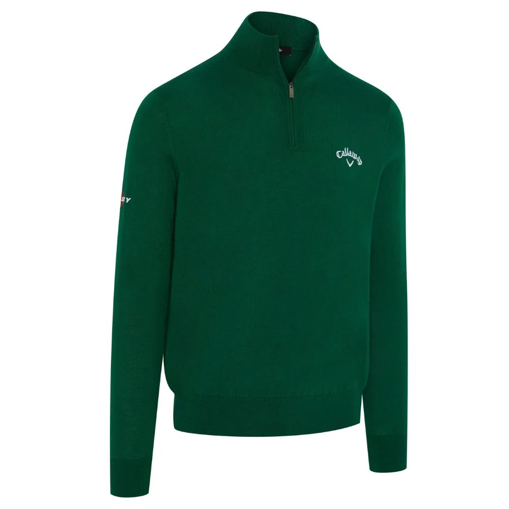 Callaway Odyssey Blended Merino 1/4 Zip Men's Golf Sweater - CGGF80M1-304
