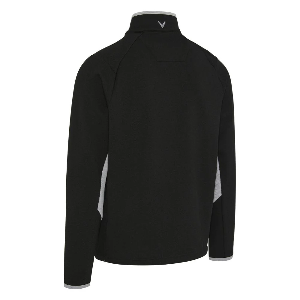 Callaway Blocked 1/4 Zip Mens Golf Pullover 2025 - Caviar - Image 2