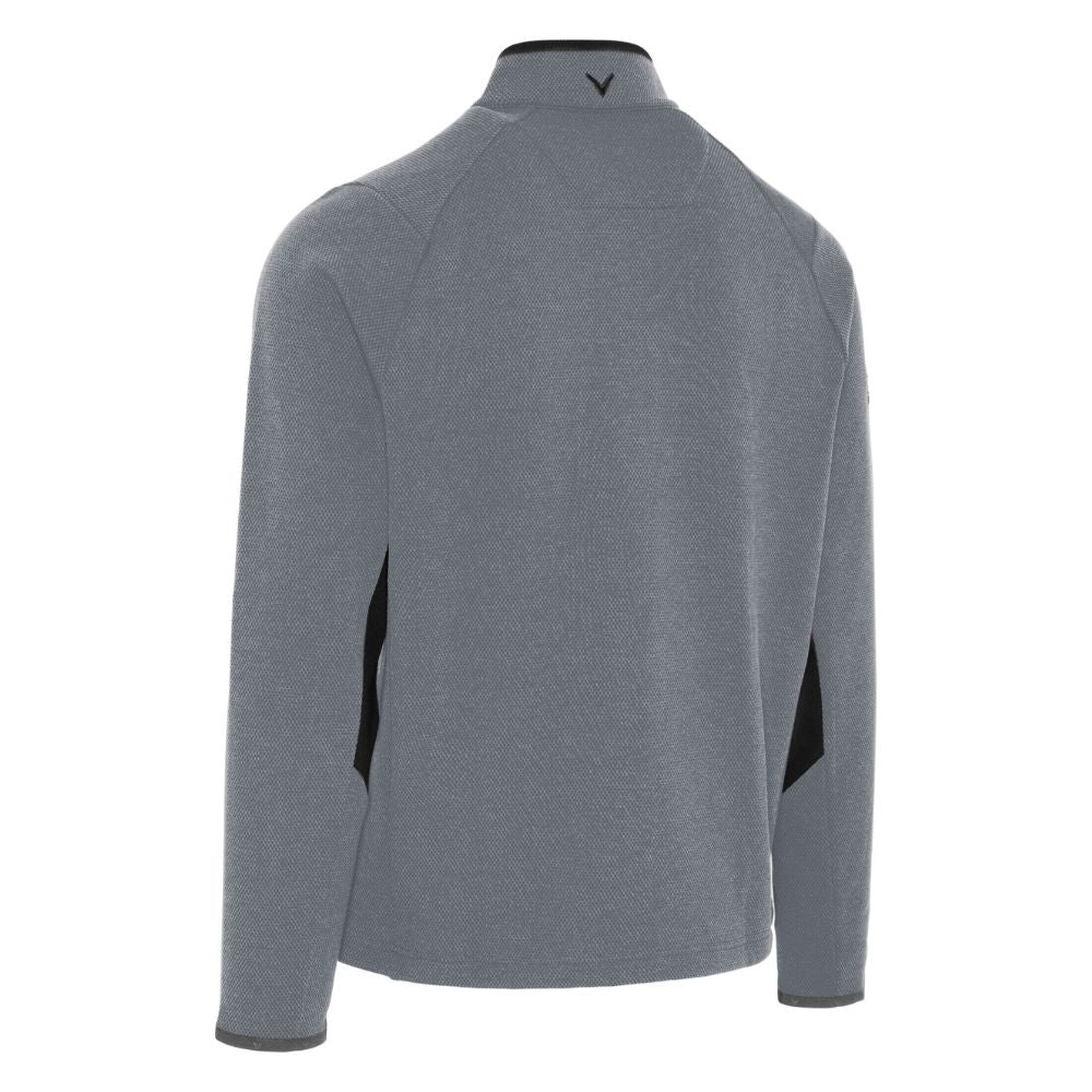 Callaway Blocked 1/4 Zip Mens Golf Pullover 2025 - Concrete - Image 2