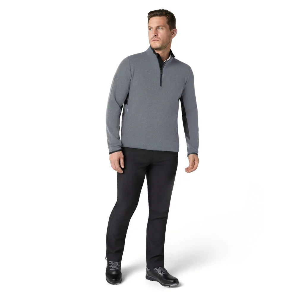 Callaway Blocked 1/4 Zip Mens Golf Pullover 2025 - Concrete - Image 3