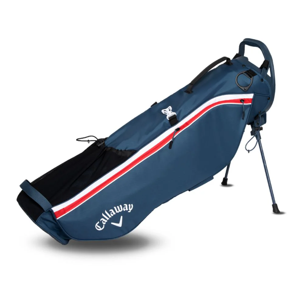 Callaway Carry+ Pencil Golf Bag 2025 - Navy / White / Red