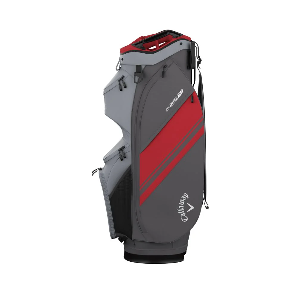 Callaway Golf Chase 14 Cart Bag 2026 - Steel / Graphite / Red - Image 4