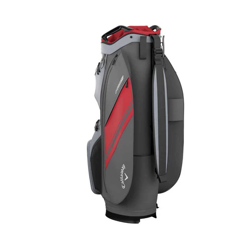 Callaway Golf Chase 14 Cart Bag 2026 - Steel / Graphite / Red - Image 5