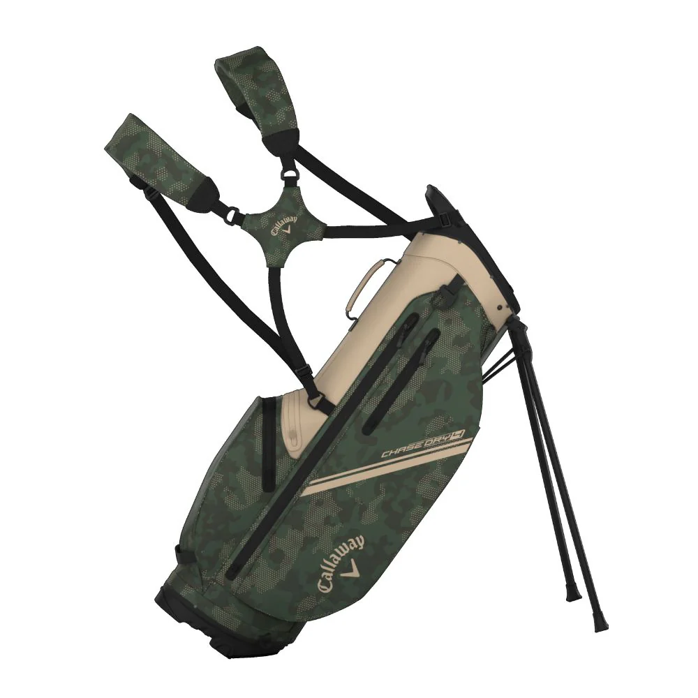Callaway Golf Chase Dry Stand Bag 2026 - Tan / Green / Field - Image 2