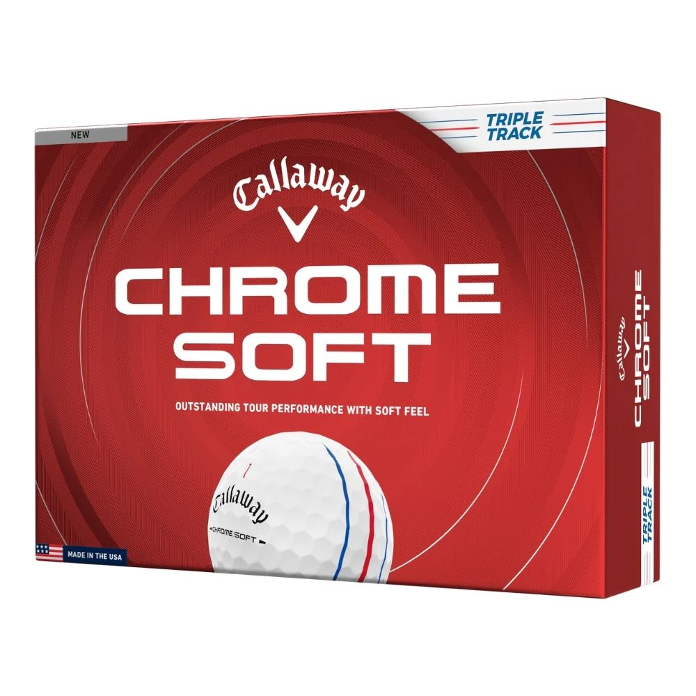 Callaway Chrome Soft Triple Track Golf Balls 2026 - White