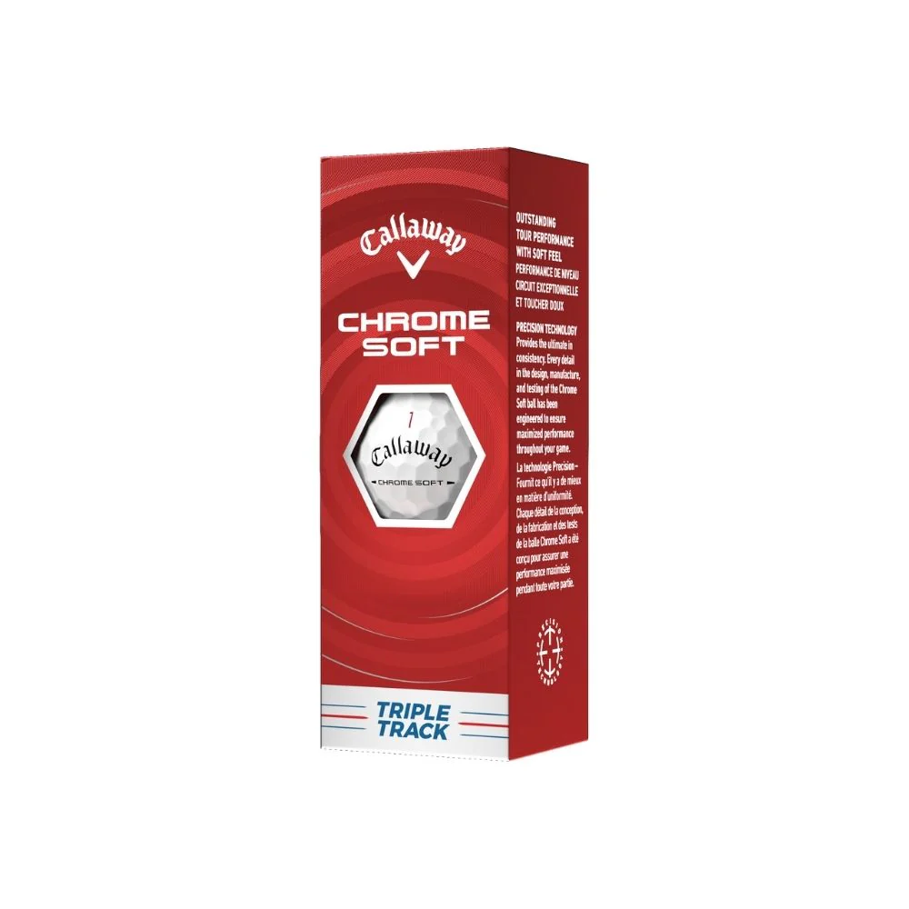 Callaway Chrome Soft Triple Track Golf Balls 2026 - White - Image 2