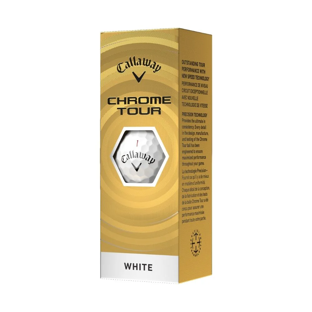 Callaway Chrome Tour Golf Balls 2026 - White - Image 2