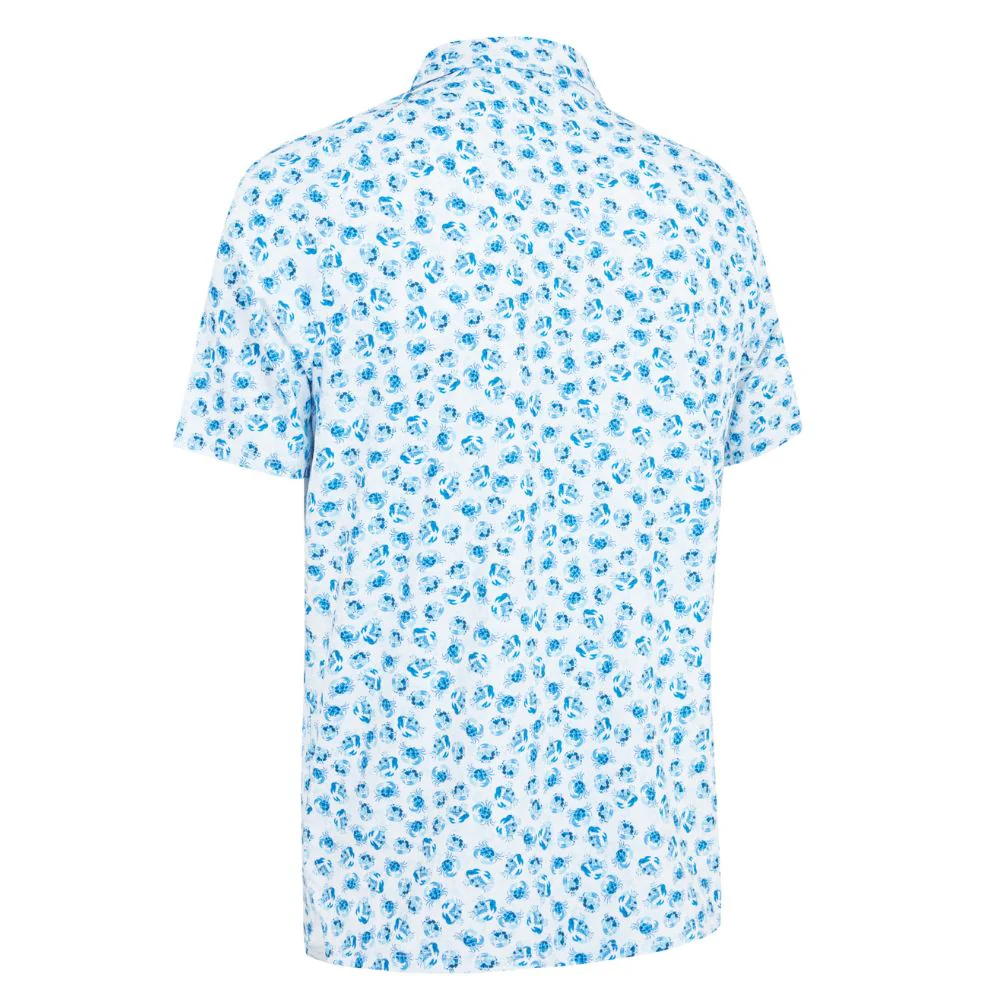 Callaway Crab Novelty Mens Golf Polo Shirt 2025 - Bright White - Image 2
