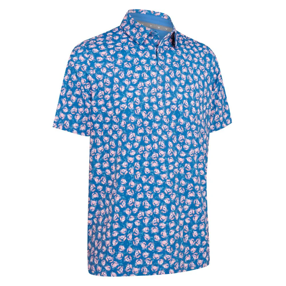 Callaway Crab Novelty Mens Golf Polo Shirt 2025 - Galaxy Blue