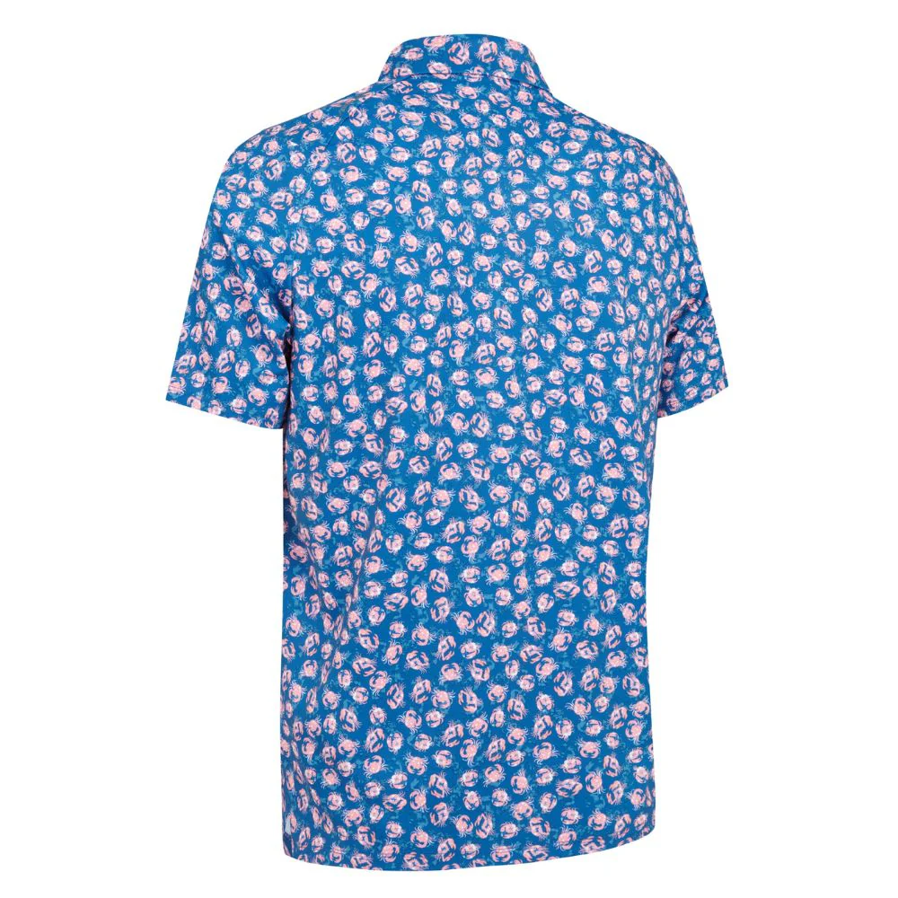 Callaway Crab Novelty Mens Golf Polo Shirt 2025 - Galaxy Blue - Image 2