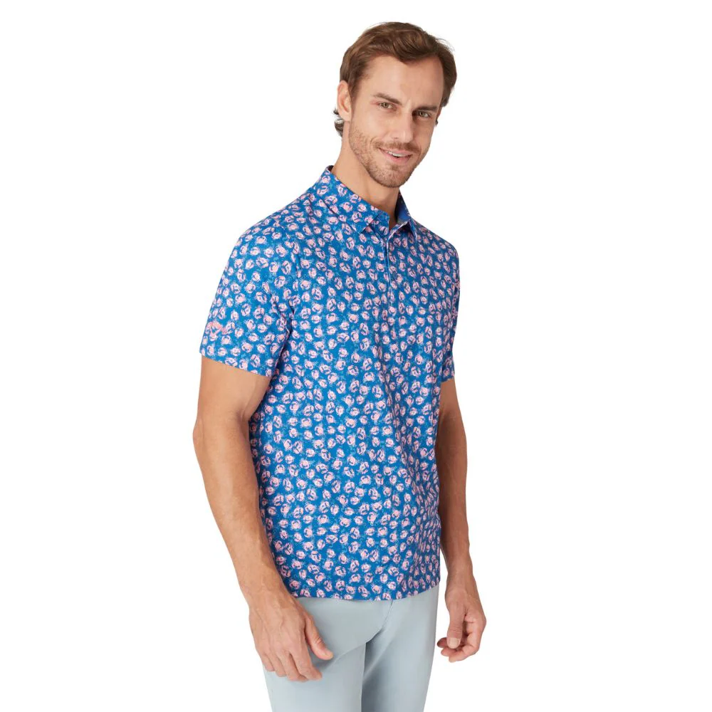 Callaway Crab Novelty Mens Golf Polo Shirt 2025 - Galaxy Blue - Image 3