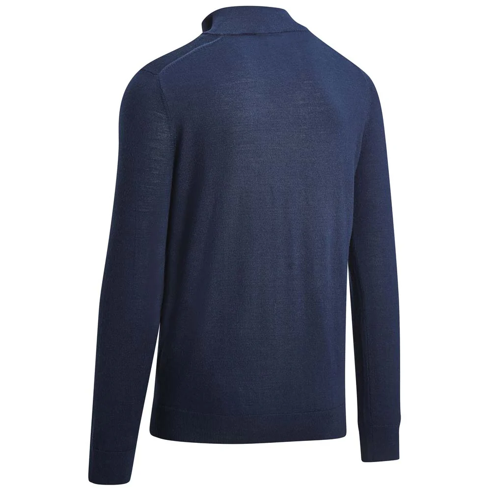 Callaway Odyssey Blended Merino 1/4 Zip Men's Golf Sweater - Navy Blue - Image 2