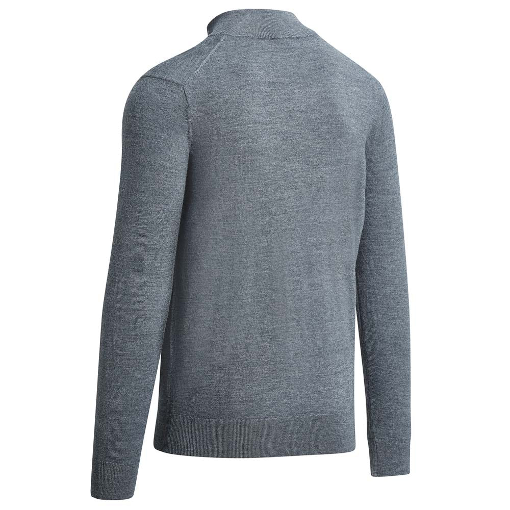 Callaway Odyssey Blended Merino 1/4 Zip Men's Golf Sweater - Steel Heather - Image 4
