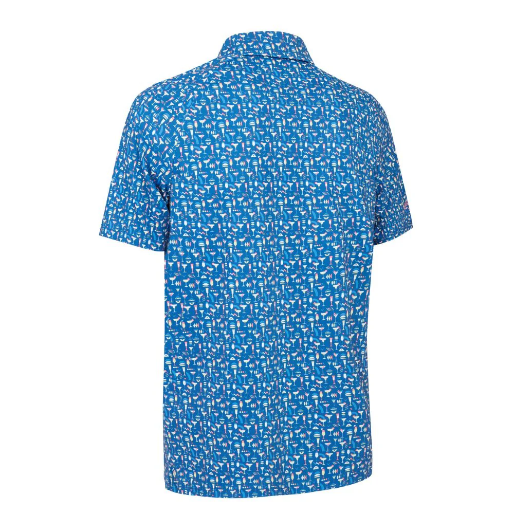 Callaway Cocktail Print Golf Polo Shirt - Galaxy Blue - Image 2