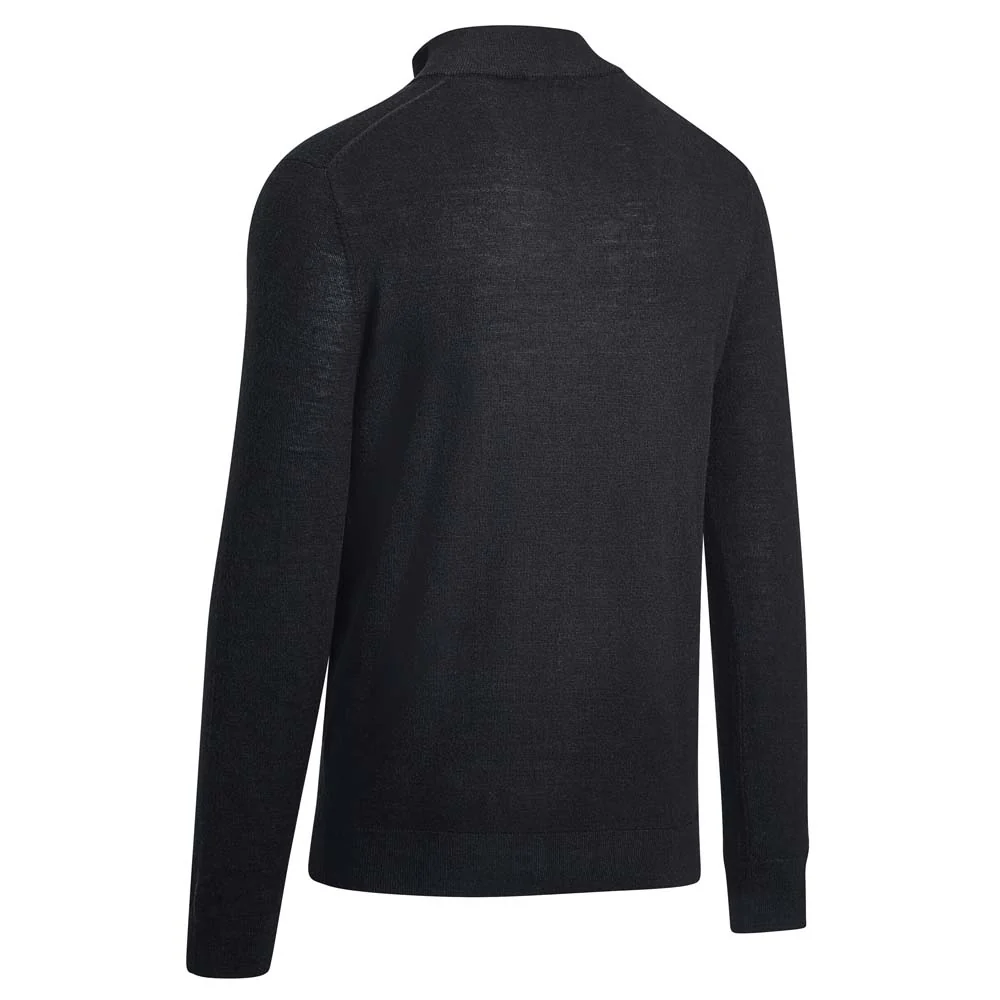 Callaway Odyssey Blended Merino 1/4 Zip Men's Golf Sweater - Black Ink - Image 2