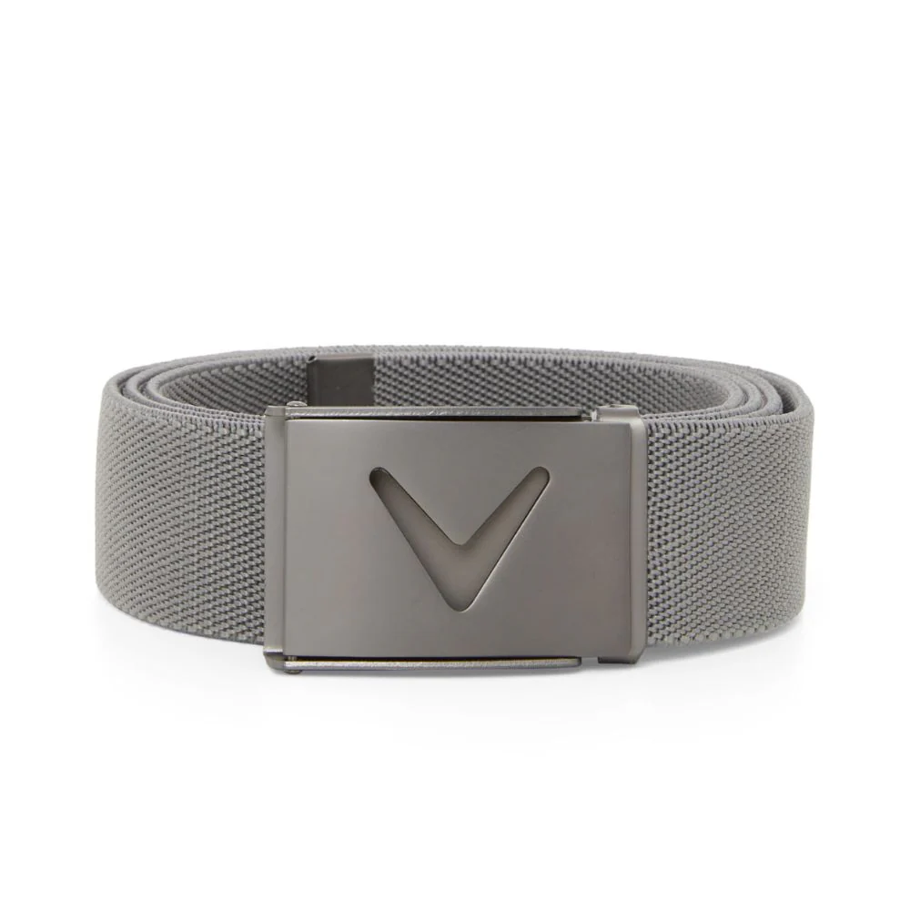 Callaway Golf V-Logo Mens Web Belt CGASE0R3 - Griffin Grey