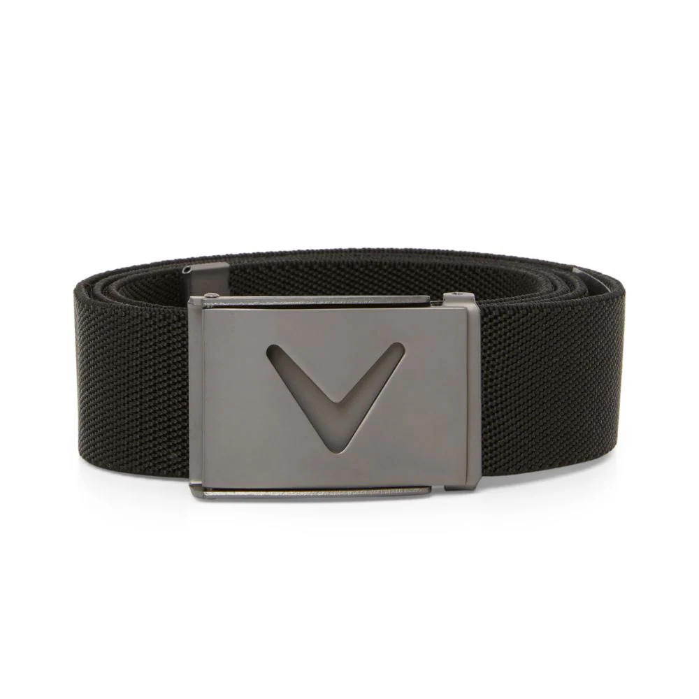 Callaway Golf V-Logo Mens Web Belt - CGASE0R3 - Caviar