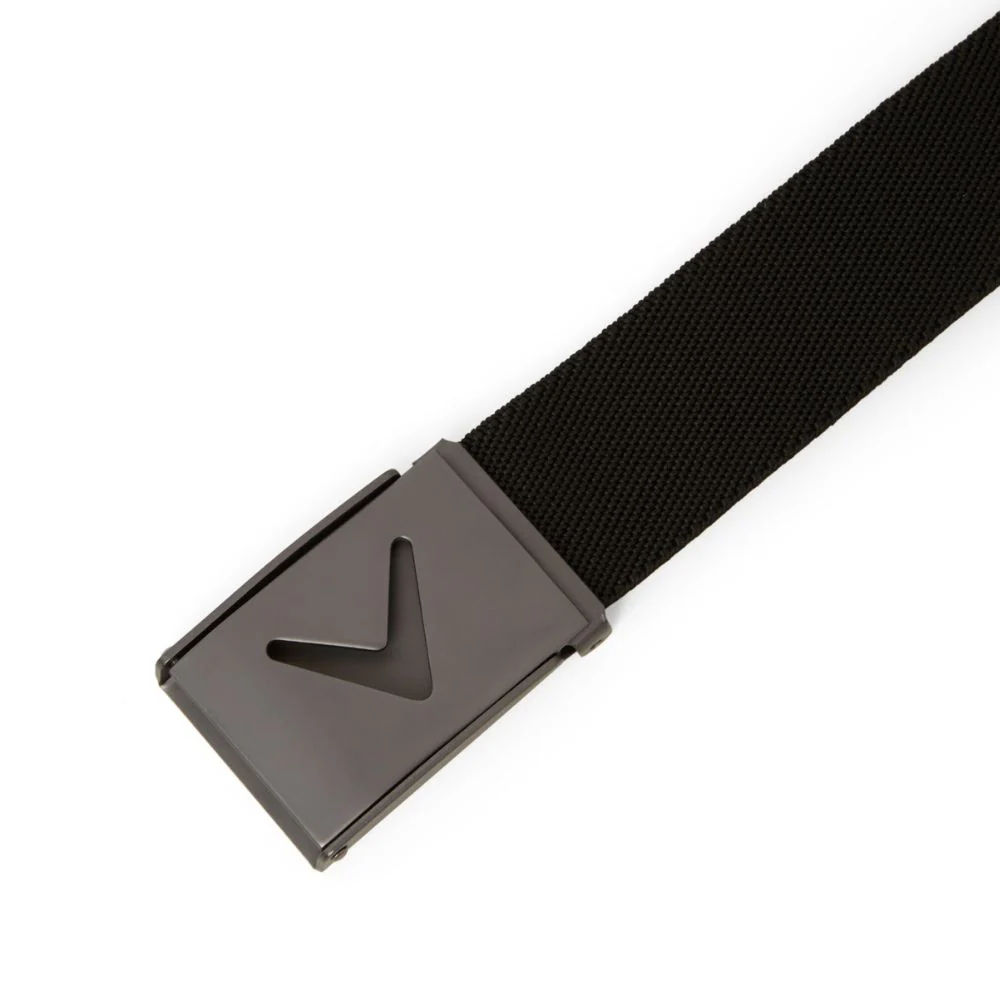 Callaway Golf V-Logo Mens Web Belt - CGASE0R3 - Caviar - Image 2
