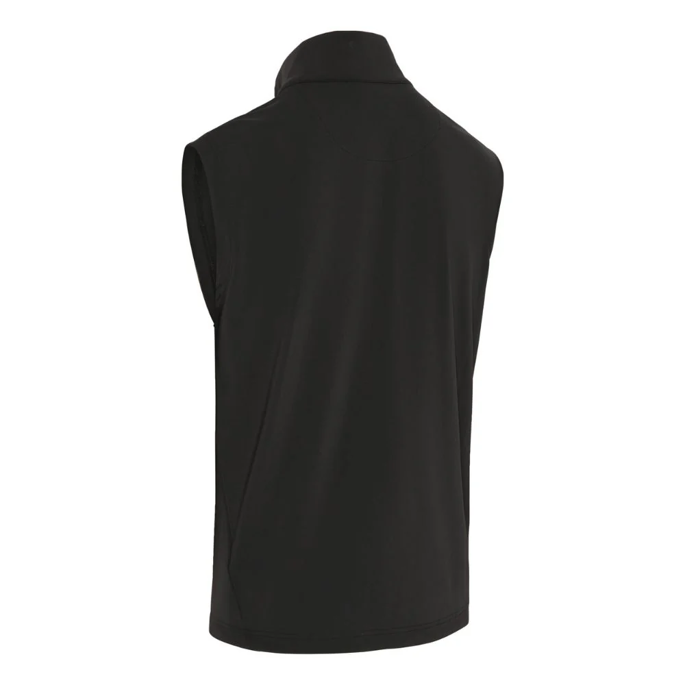 Callaway Mixed Media Full Zip Mens Golf Vest 2025 - Caviar - Image 2