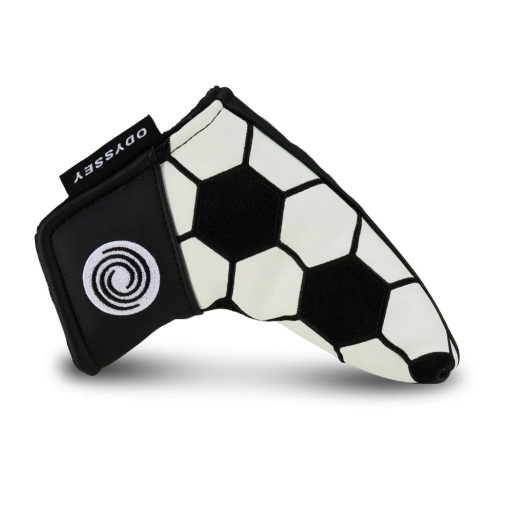 Odyssey Golf Soccer Blade Putter Headcover 2025 - White / Black - Image 2
