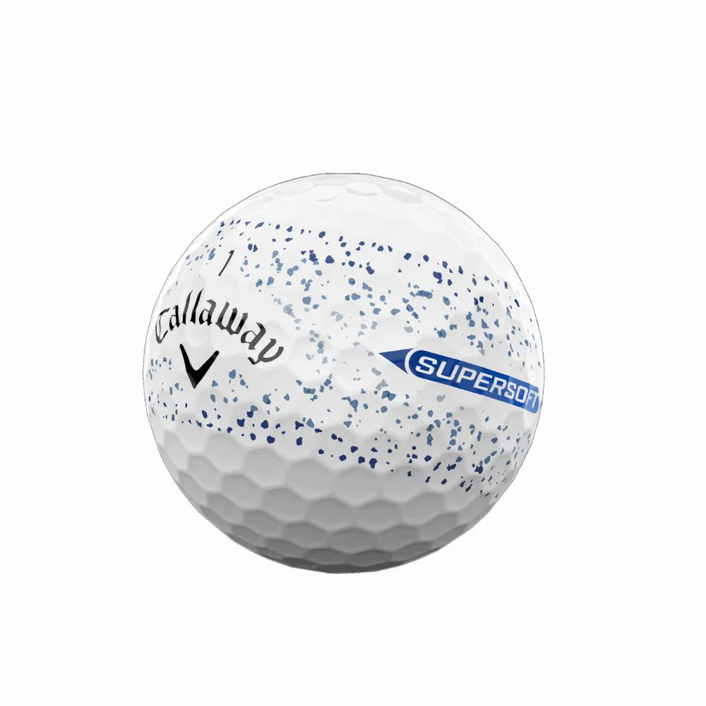 Callaway Supersoft Golf Balls - White / Blue Splatter - Image 3