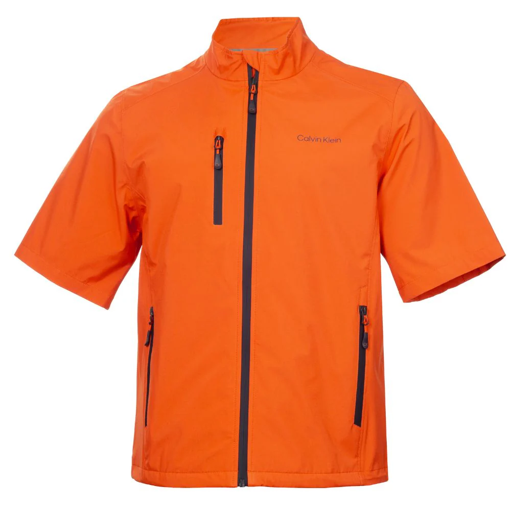 Calvin Klein Acres Short Sleeve Waterproof Golf Jacket 2026 - CKMS26166 - Mandarin