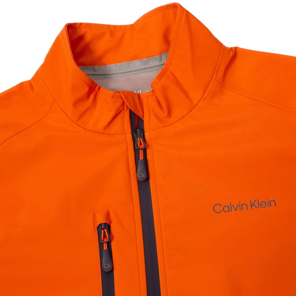 Calvin Klein Acres Short Sleeve Waterproof Golf Jacket 2026 - CKMS26166 - Mandarin - Image 3