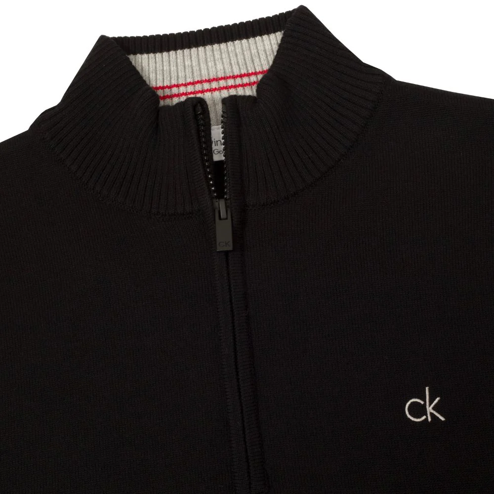 Calvin Klein Avenue 1/2 Zip Golf Top 2026 - C10270 - Black - Image 3
