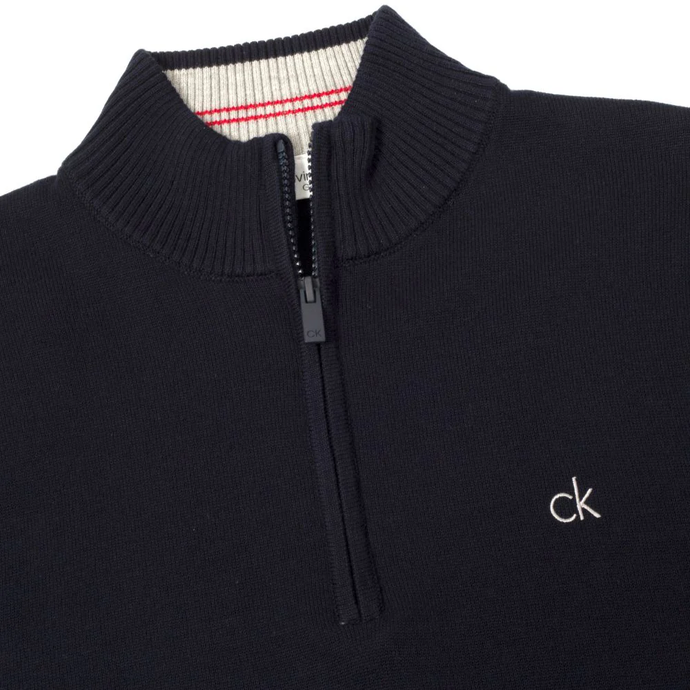 Calvin Klein Avenue 1/2 Zip Golf Top 2026 - C10270 - Navy - Image 3