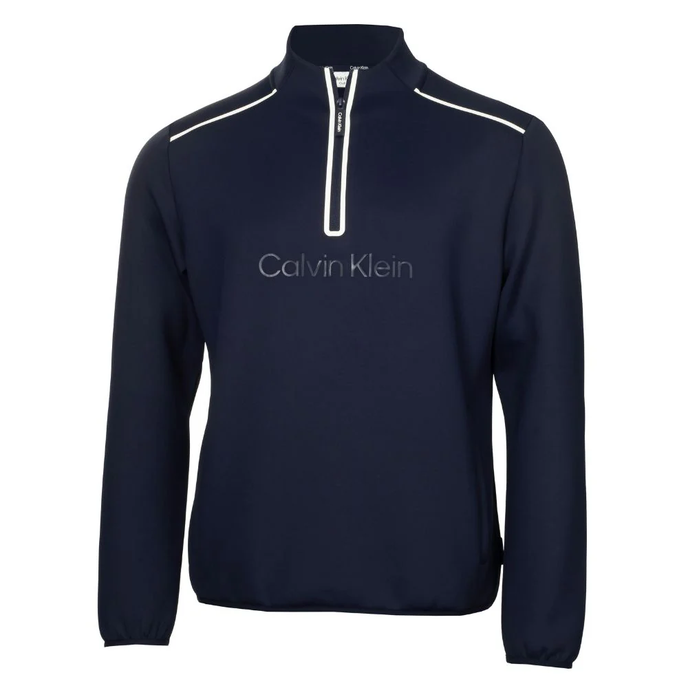 Calvin Klein Brookhill Technical 1/2 Zip Golf Top 2026 - CKMS26161 - Navy