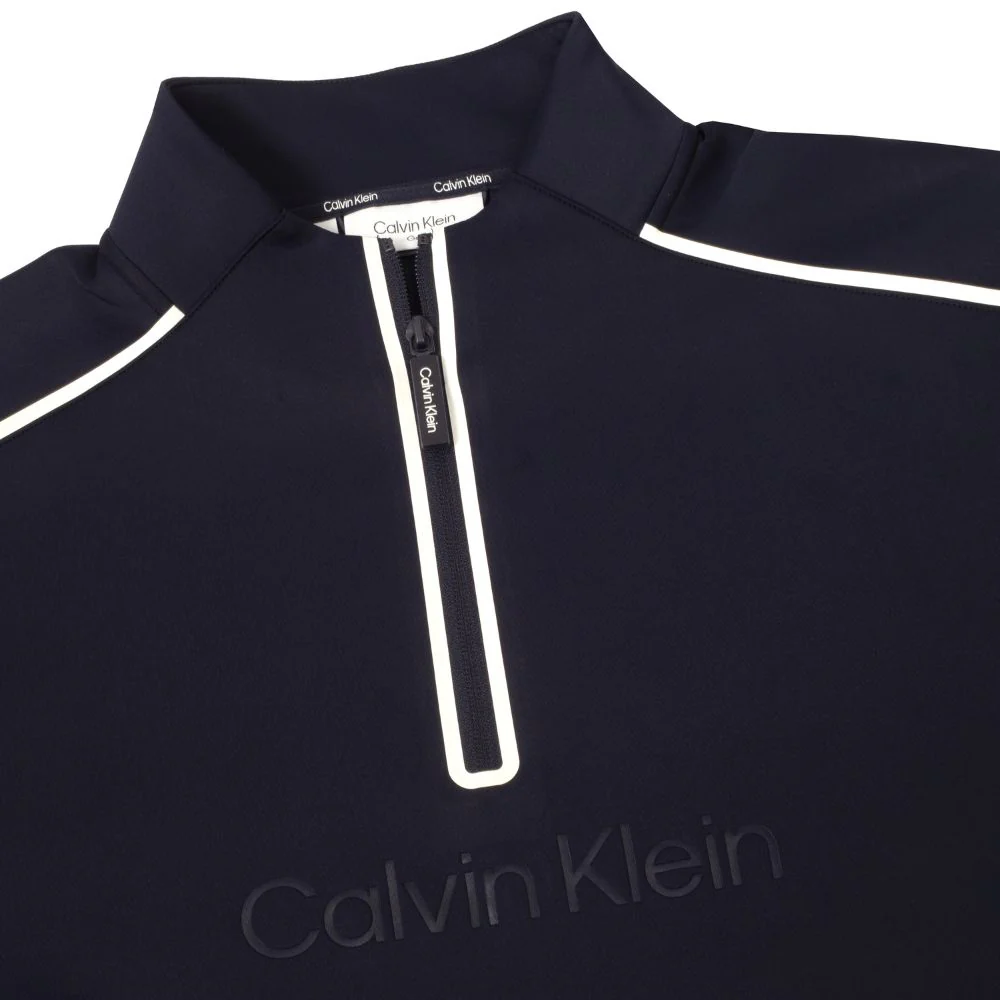 Calvin Klein Brookhill Technical 1/2 Zip Golf Top 2026 - CKMS26161 - Navy - Image 3