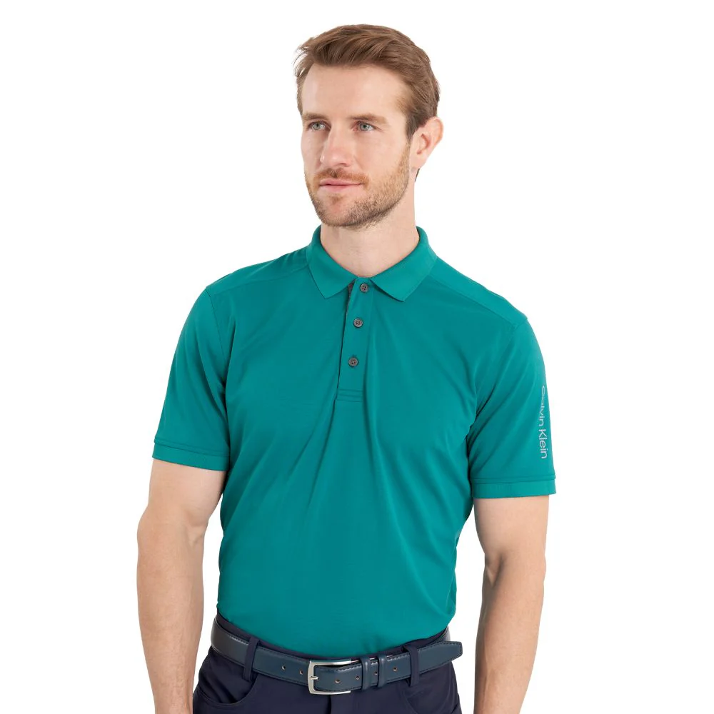 Calvin Klein Club Golf Polo Shirt - C9951 - Sea Green - Image 3