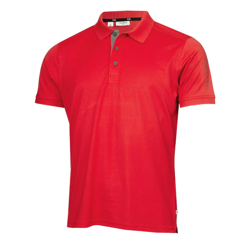 Calvin Klein Club Golf Polo Shirt - C9951 - Red