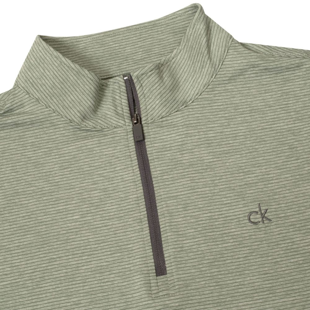 Calvin Klein Cruise 1/4 Zip Golf Top 2026 - C10269 - Sage - Image 3