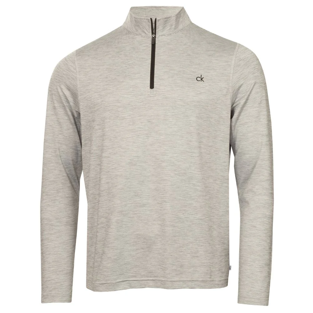 Calvin Klein Cruise 1/4 Zip Golf Top 2026 - C10269 - Silver Marl