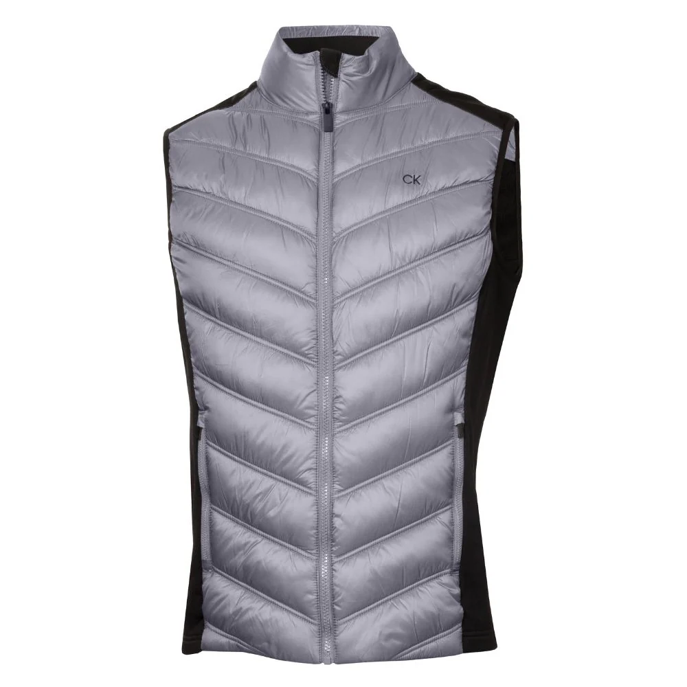 Calvin Klein Frontera Hybrid Golf Gilet 2025 - Black / Silver