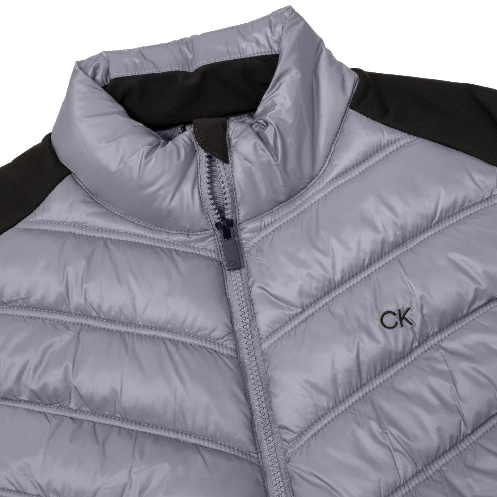 Calvin Klein Frontera Hybrid Golf Gilet 2025 - Black / Silver - Image 4