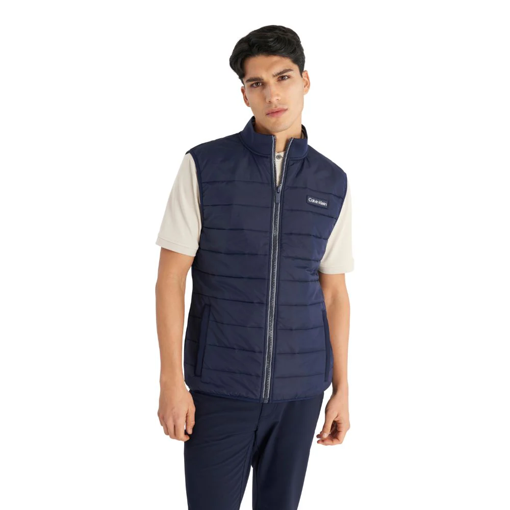 Calvin Klein Baylor Creek Hybrid Full Zip Golf Gilet - CKMA24925 - Evening Blue - Image 2