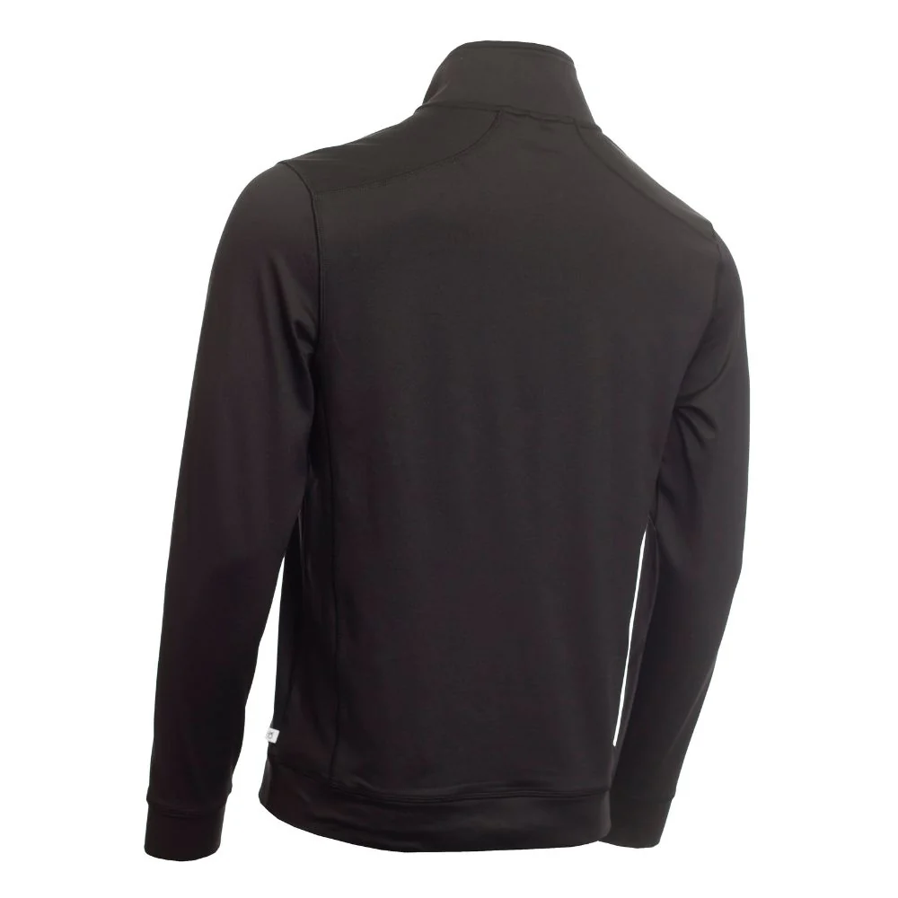 Calvin Klein Orbit 1/2 Zip Pullover Golf Top C9464A - Black Red - Image 2
