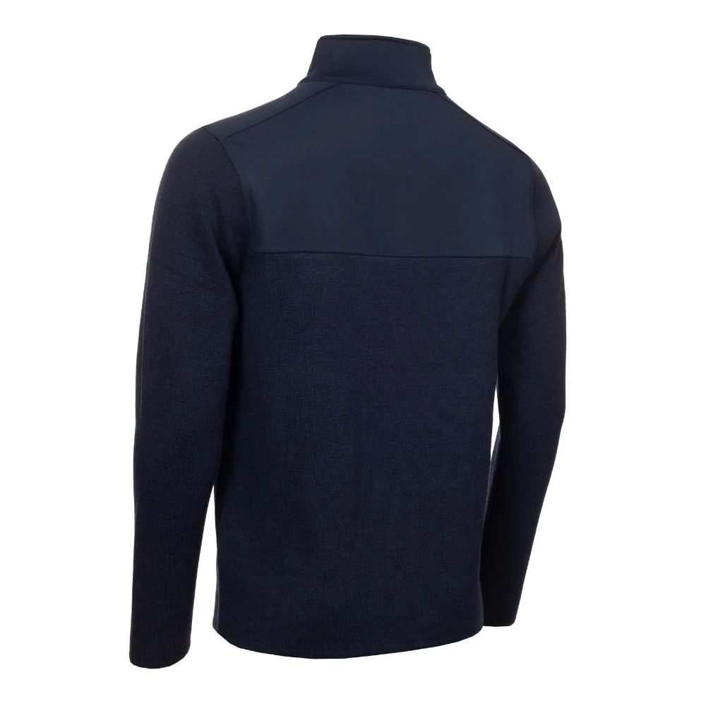 Calvin Klein Padera 1/4 Zip Hybrid Sweater 2024 CKMA24918 - Evening Blue Marl - Image 3