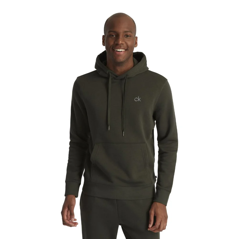 Calvin Klein Planet Pullover Golf Hoodie C9562 - Hunter Green - Image 3