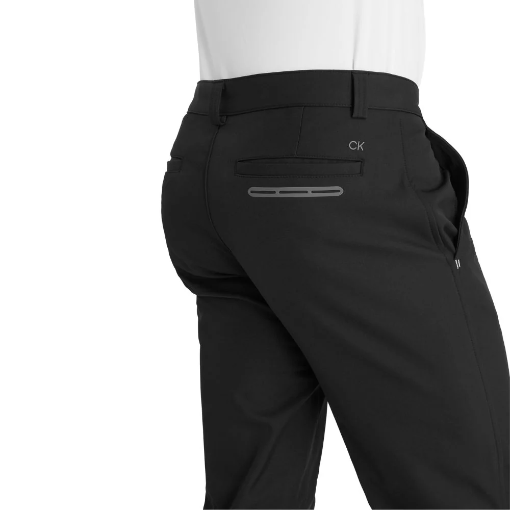 Calvin Klein Regular Fit Tech Warm Golf Trousers C9845 - Black - Image 2
