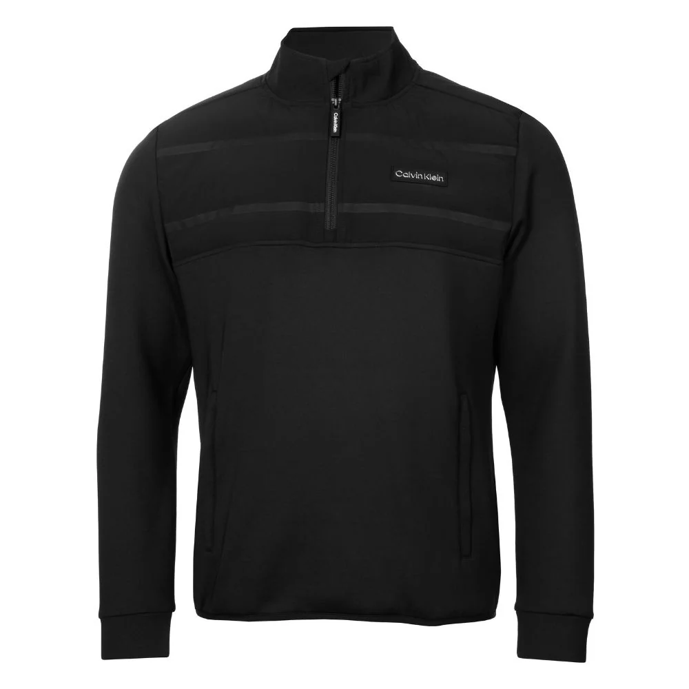 Calvin Klein Houston Hybrid 1/2 Zip Golf Jacket - Black